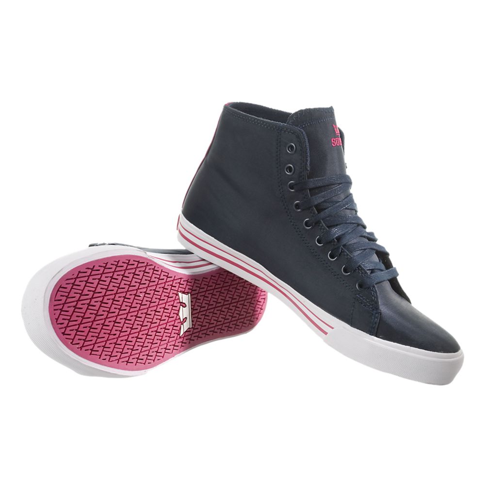 Baskets Montantes Supra Thunder High Bleu Marine Navy/White/Magenta Homme | JMU-50156207